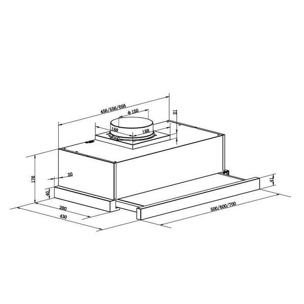Вытяжка телескопическая Candy CBT6130/3X 510091 фото
