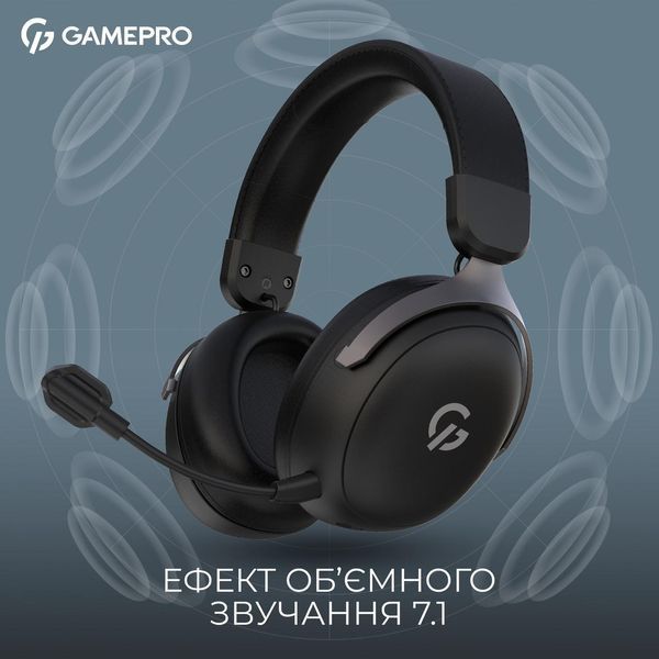 Навушники з мікрофоном GamePro Asgard Freya Pro Black (HSW201B) 623404ua фото