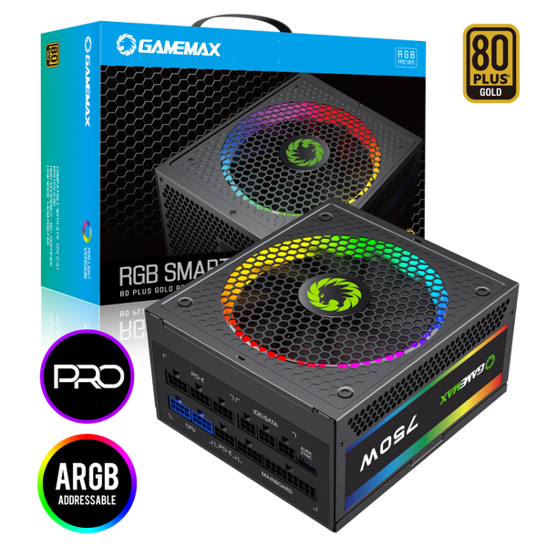 Блок питания GameMax RGB-750 Pro (6931858766098) 630417ua фото