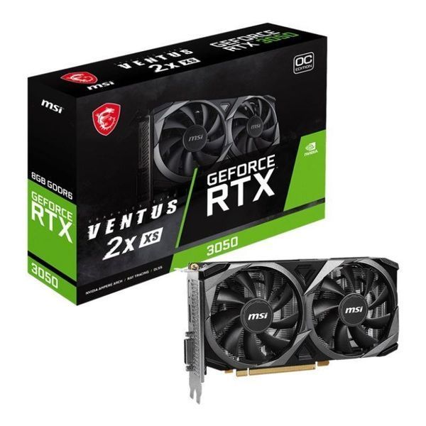 Видеокарта MSI GeForce RTX 3050 Ventus 2X XS 8G OC (912-V809-4287) 504489 фото