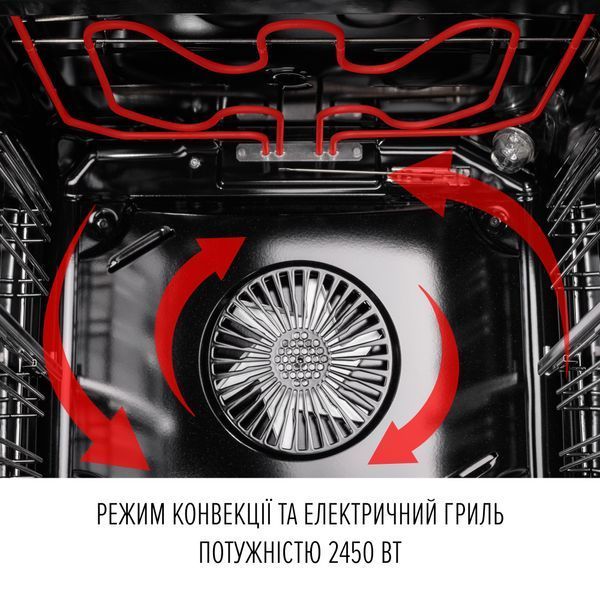 Духовка электрическая Perfelli Perla 6D8I Nero 628077ua фото