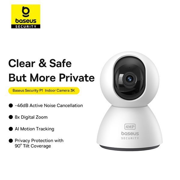 IP-камера видеонаблюдения Baseus Security P1 Indoor 3K White (S0TV012132) 626938ua фото