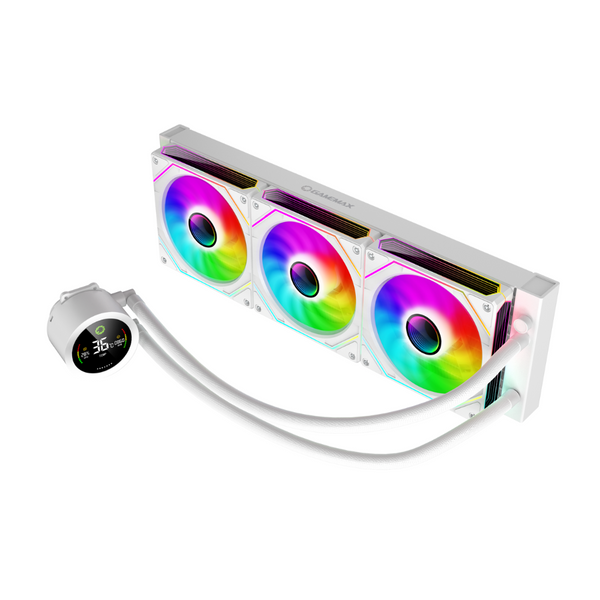 Водяне охолодження GameMax IceBurg 360 Digital WH 628010ua фото