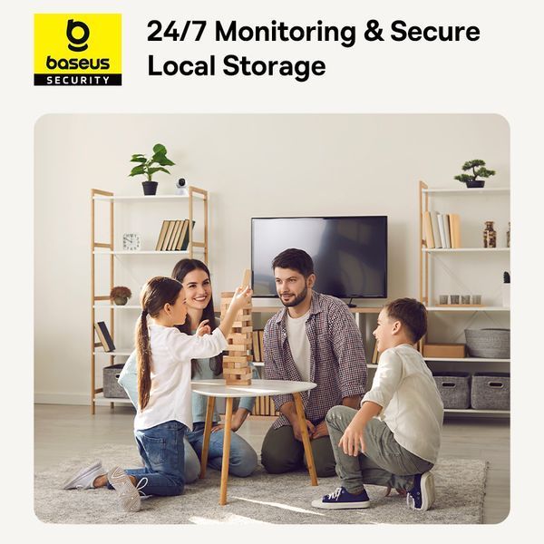 IP-камера видеонаблюдения Baseus Security P1 Indoor 3K White (S0TV012132) 626938ua фото