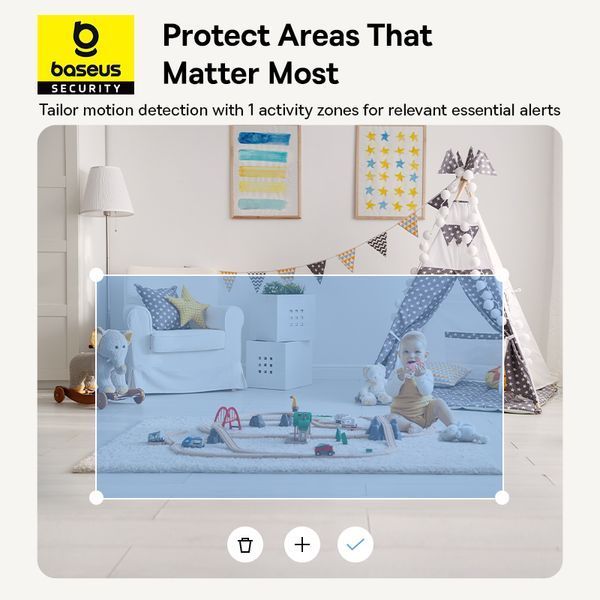 IP-камера видеонаблюдения Baseus Security P1 Indoor 3K White (S0TV012132) 626938ua фото