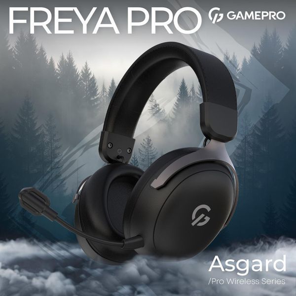 Навушники з мікрофоном GamePro Asgard Freya Pro Black (HSW201B) 623404ua фото