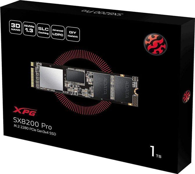 SSD накопитель Adata XPG SX8200 Pro 1 TB (ASX8200PNP-1TT-C) 229423 фото