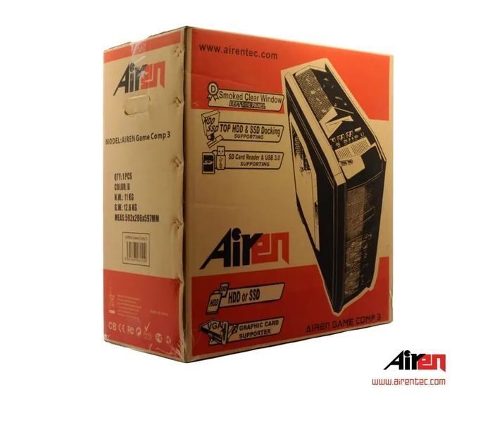 Корпус Airen GameComp 3 Black 586222 фото