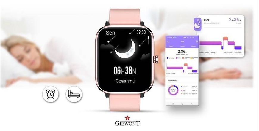 Смарт-годинник Giewont GW230-1 Rose Gold 621722 фото