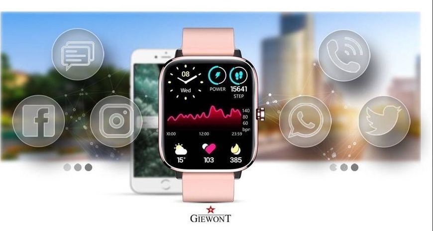 Смарт-годинник Giewont GW230-1 Rose Gold 621722 фото
