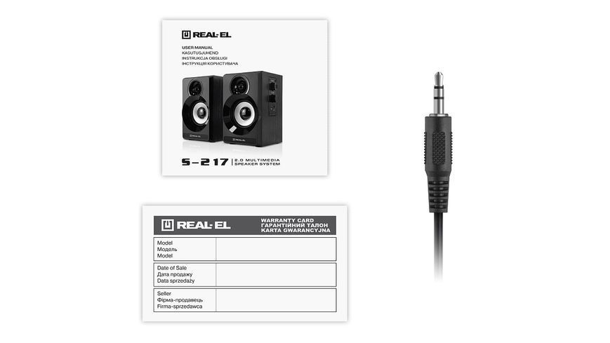 Акустические колонки Real-El S-217 Black (EL121200013) 577251ua фото