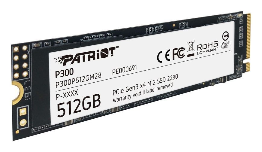 SSD накопичувач Patriot P300 512 GB (P300P512GM28) 462788ua фото