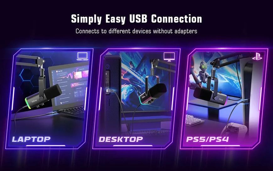 Мікрофон для ПК Fifine AmpliGame AM8T 572866 фото