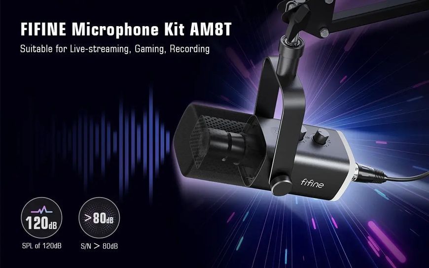 Мікрофон для ПК Fifine AmpliGame AM8T 572866 фото