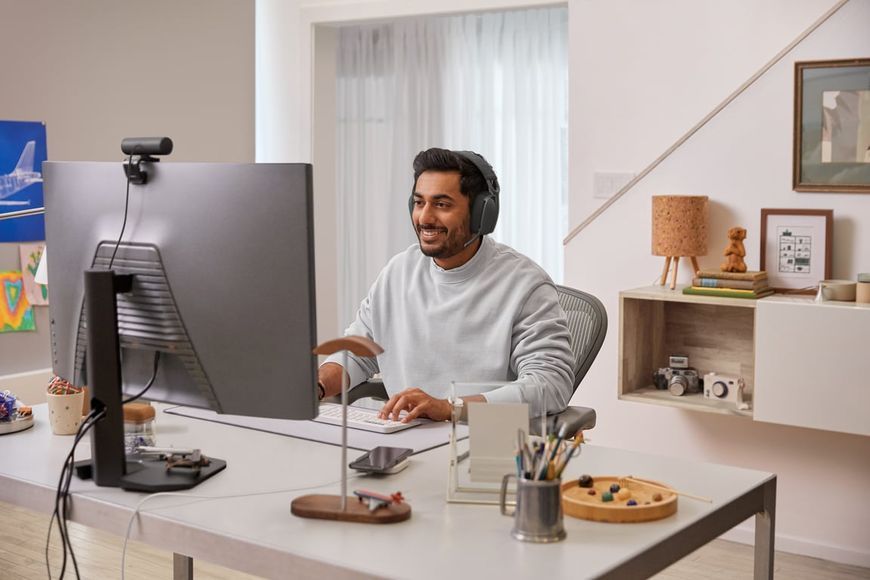 Навушники з мікрофоном Logitech Zone Vibe Wireless UC version Graphite (981-001199) 527056ua фото