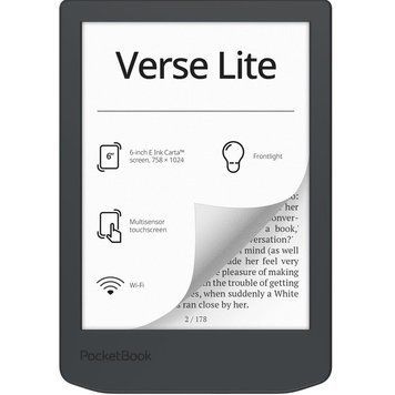 Электронная книга с подсветкой PocketBook 619 Verse Lite Midnight Grey (PB619-T-CIS) 578001ua фото