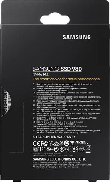 SSD накопитель Samsung 980 1 TB (MZ-V8V1T0BW) 336027ua фото