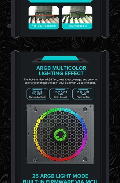 Блок живлення GameMax RGB-750 Pro ATX 3.1 (6931858766296) 630418ua фото