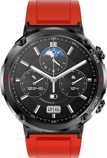 Смарт-годинник Gravity GT21-6 Black/Red 621773 фото