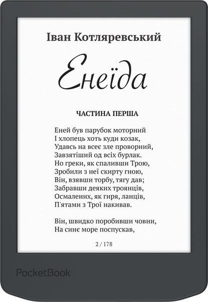 Электронная книга с подсветкой PocketBook 619 Verse Lite Midnight Grey (PB619-T-CIS) 578001ua фото