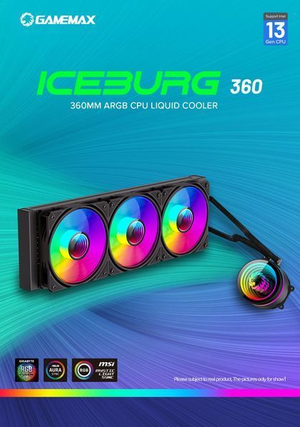Водяне охолодження GameMax IceBurg 360 Infinity BK 628011ua фото