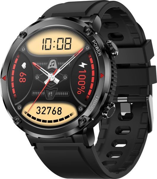 Смарт-годинник Gravity GT21-6 Black/Red 621773 фото
