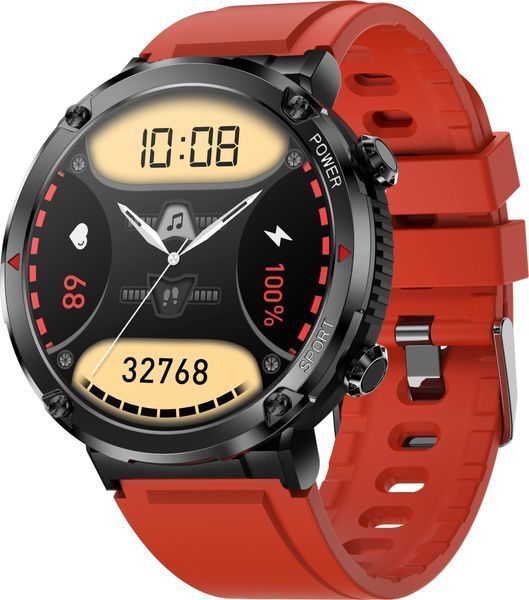 Смарт-годинник Gravity GT21-6 Black/Red 621773 фото