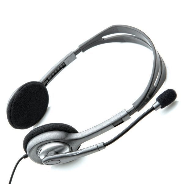 Навушники з мікрофоном Logitech Stereo Headset H110 (981-000271) 529484ua фото