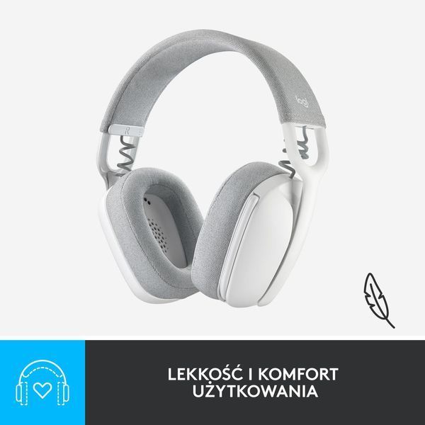 Навушники з мікрофоном Logitech Zone Vibe 100 White (981-001219) 458313ua фото
