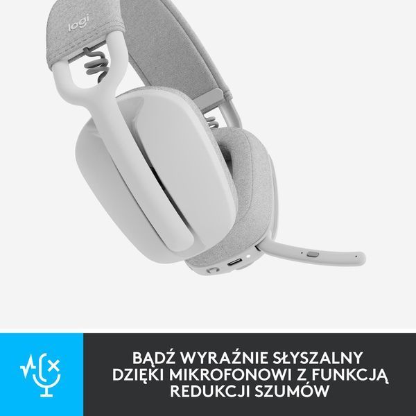 Навушники з мікрофоном Logitech Zone Vibe 100 White (981-001219) 458313ua фото
