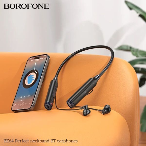 Наушники с микрофоном Borofone BE64 Perfect Black (BE64B) 532540ua фото