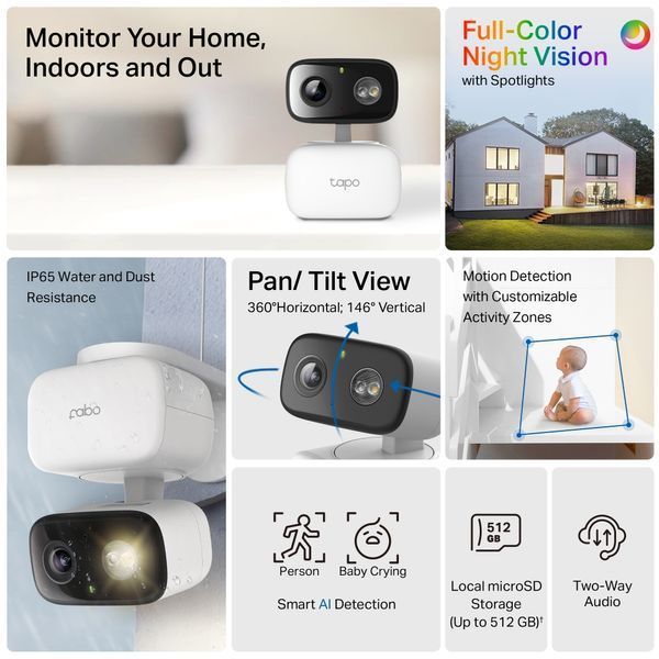 IP-камера відеоспостереження TP-Link Tapo C206 630368ua фото