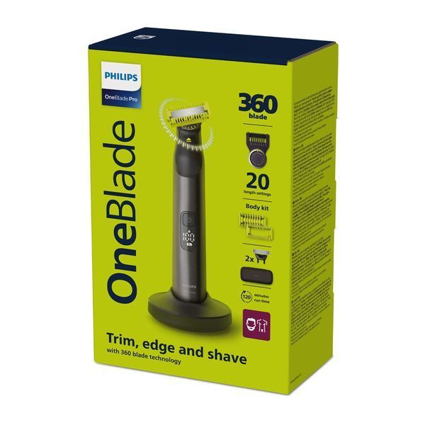 Тример для бороди та вусів/ Тример для тіла (бодігрумер) Philips OneBlade Pro 360 QP6652/61 569539ua фото