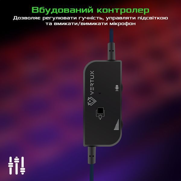 Наушники с микрофоном Vertux Tokyo Blue (tokyo.blue) 579571ua фото