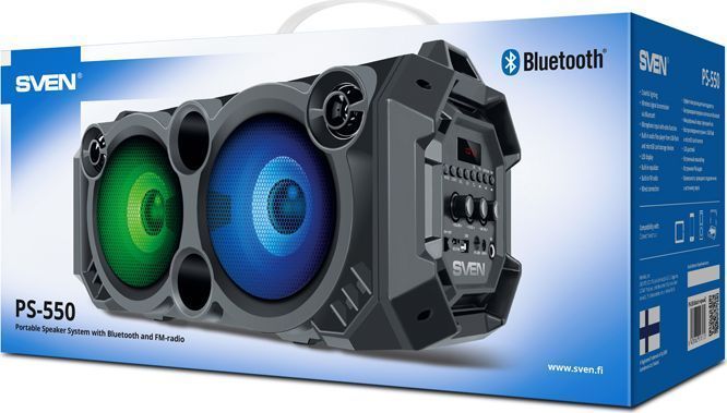 Портативные колонки SVEN PS-550 Black (00410092) 330246 фото