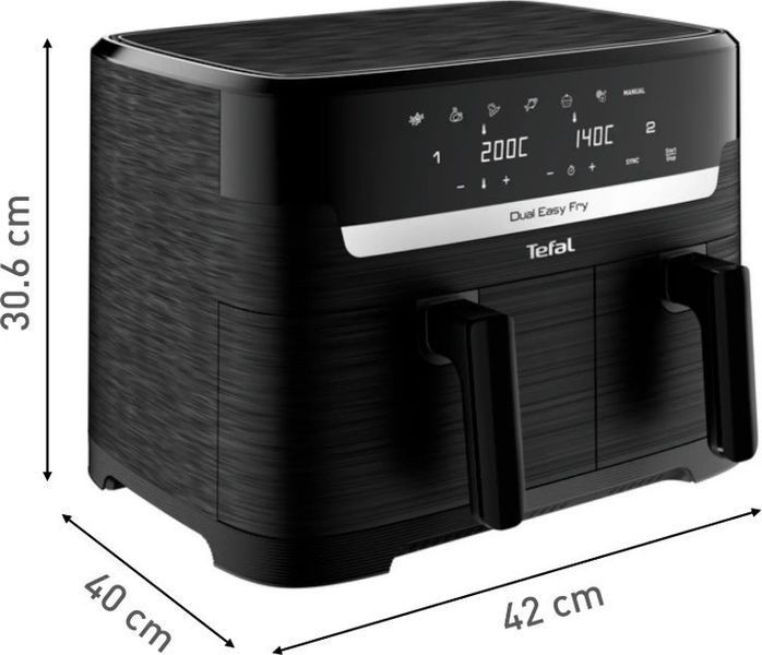 Мультипечь Tefal Dual Easy Fry EY901N10 620569 фото