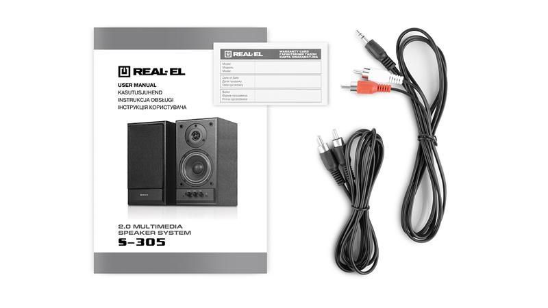 Компьютерные колонки Real-El S-305 Black 578253ua фото