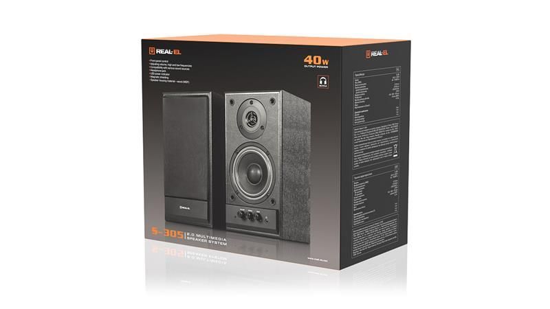 Компьютерные колонки Real-El S-305 Black 578253ua фото