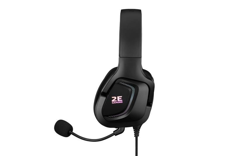 Наушники с микрофоном 2E HG340 RGB 3.5mm Black (2E-HG340BK) 579317ua фото