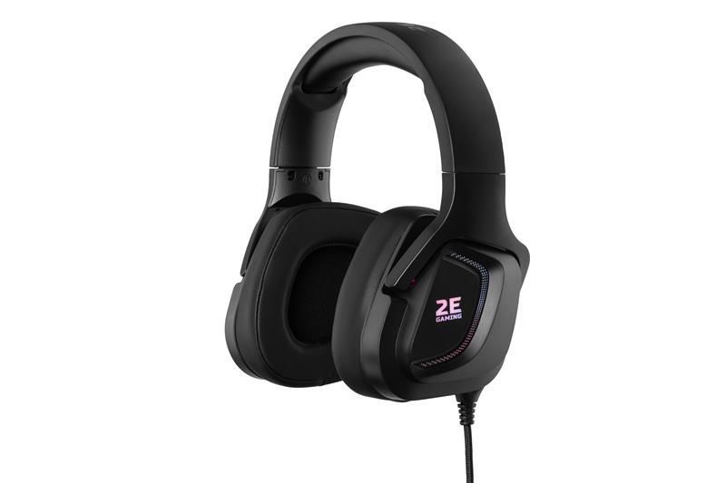 Наушники с микрофоном 2E HG340 RGB 3.5mm Black (2E-HG340BK) 579317ua фото