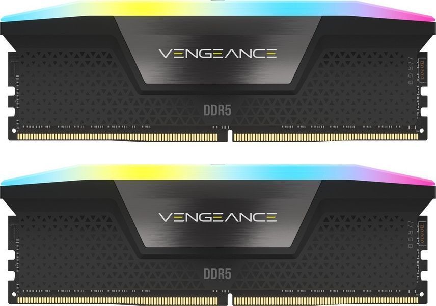 Пам'ять для настільних комп'ютерів Corsair 32 GB DDR5 6000 MHz Vengeance RGB (CMH32GX5M2B6000C38) 621027 фото