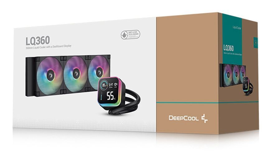 Водяное охлаждение Deepcool LQ360 Black (R-LQ360-BKLSMW-G-1) 570596ua фото