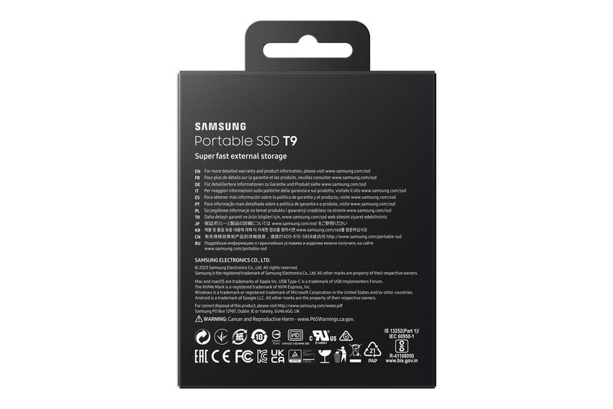 SSD накопитель Samsung T9 4TB Black (MU-PG4T0B) 508315ua фото