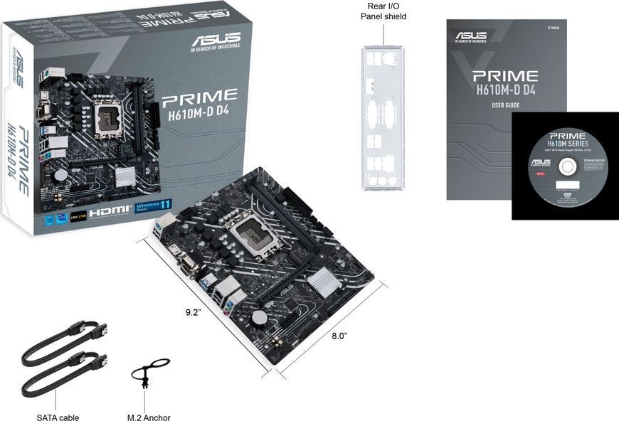 Материнська плата Asus Prime H610M-D D4 358698ua фото