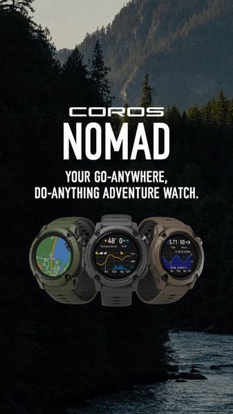 Смарт-часы Coros Nomad Dark Gray (WNOM-BLK) 621674 фото