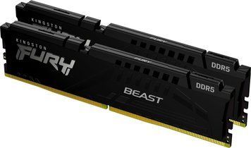 Память для настольных компьютеров Kingston FURY 16 GB (2x8GB) DDR5 5600 MHz Beast (KF556C40BBK2-16) 374234ua фото
