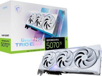 Видеокарта MSI GeForce RTX 5070 Ti 16G Gaming Trio OC White 590719 фото