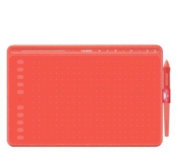 Графический планшет Huion HS611 Coral Red 461098ua фото