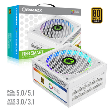 Блок живлення GameMax RGB-750 Pro ATX 3.1 White (6931858766289) 630419ua фото