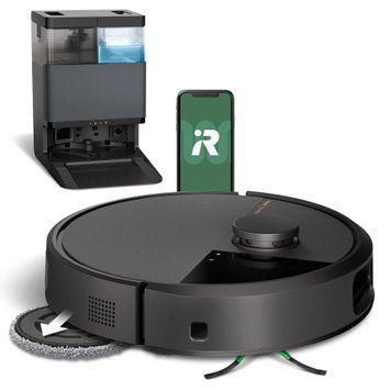 Робот-пылесос с влажной уборкой iRobot Roomba Plus 505 Combo Black 573172 фото